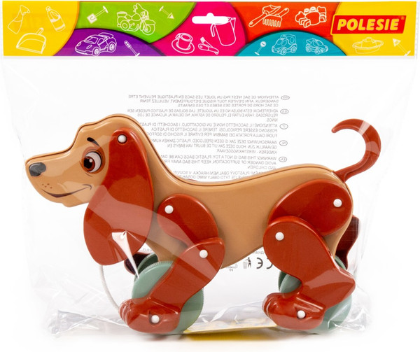Изображение товара Развивающая игрушка Полесье Собака Боби / 48718 (бежевый/коричневый)
