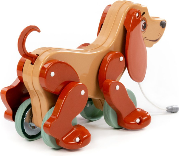 Изображение товара Развивающая игрушка Полесье Собака Боби / 48718 (бежевый/коричневый)