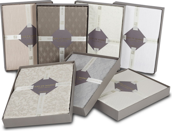 Изображение товара Скатерть Sofi de Marko Джинни 150x220 / СК-ДЖбл-150х220 (белый)