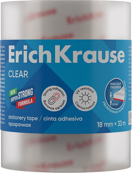 Изображение товара Скотч Erich Krause Clear / 63573 (4шт)