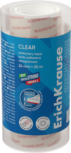 Изображение товара Скотч Erich Krause Clear / 63574 (4шт)
