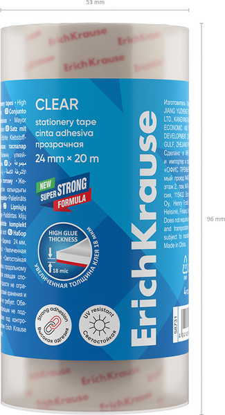 Изображение товара Скотч Erich Krause Clear / 63574 (4шт)