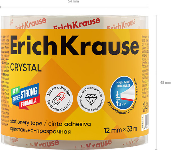 Изображение товара Скотч Erich Krause Crystal / 63575 (4шт)