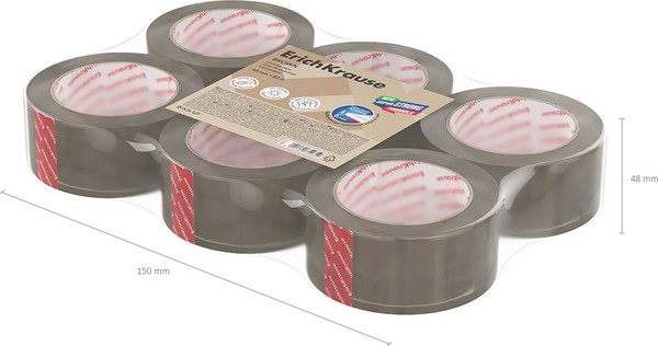 Изображение товара Скотч Erich Krause 63581 (6шт, коричневый)