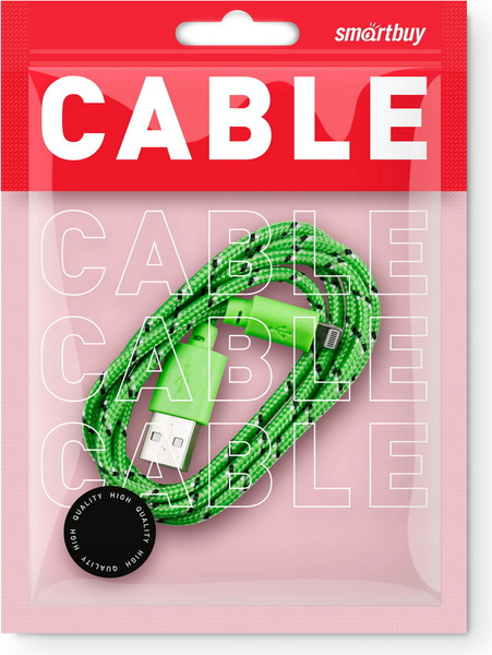 Изображение товара Кабель SmartBuy iK-512n green (1м, зеленый)