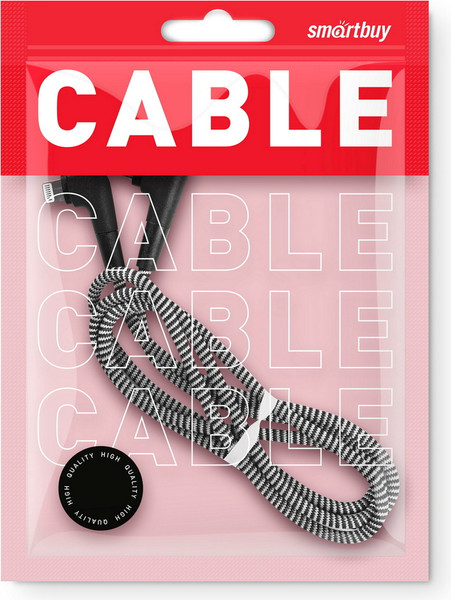 Изображение товара Кабель SmartBuy iK-512NSL black (1м, черный)