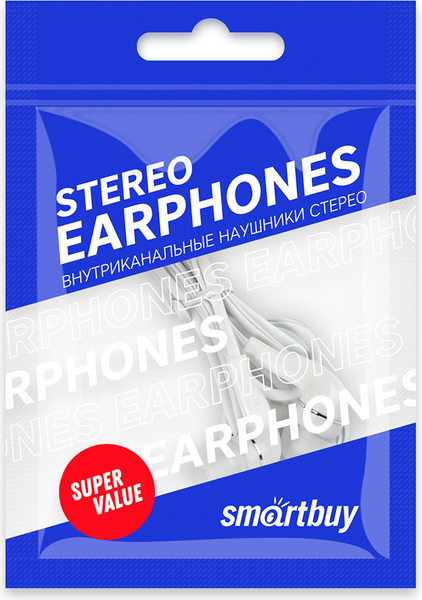 Изображение товара Наушники-гарнитура SmartBuy S4 / SBH-012 (белый)