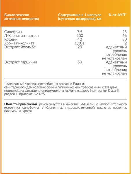 Изображение товара Пищевая добавка CYBERMASS Slim+ 700мг (60шт)