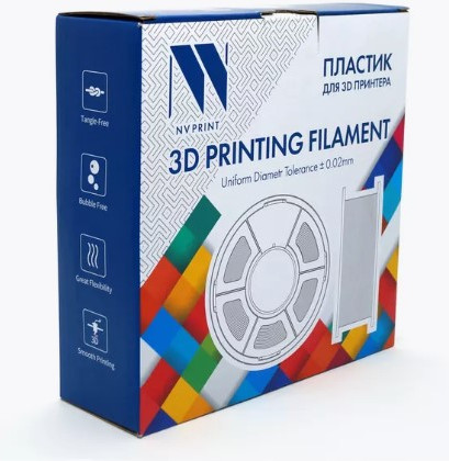 Изображение товара Пластик для 3D-печати NV Print NV-3D-ABS-BLUE-GREY (1.75мм, 1кг, синий/серый)