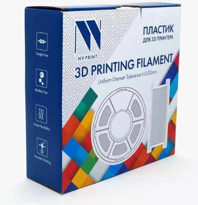 Изображение товара Пластик для 3D-печати NV Print NV-3D-PLA-P-ORANGE (1.75мм, 1кг, оранжевый)