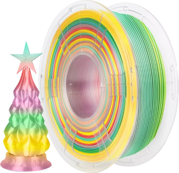 Изображение товара Пластик для 3D-печати NV Print NV-3D-SILK-PLA-P-RAINBOW-01 (1.75мм, 1кг, радужный 01)