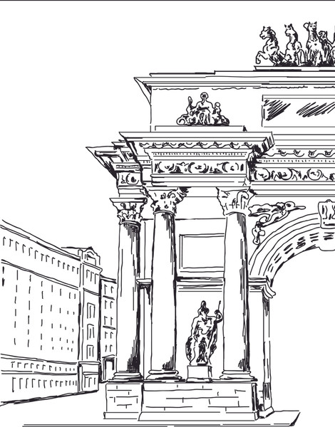 Изображение товара Раскраска-антистресс АСТ Раскрась Москву! Мягкая обложка