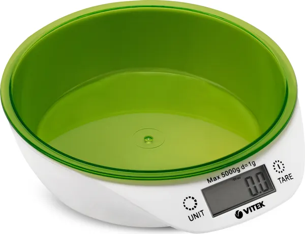 Изображение товара Кухонные весы Vitek VT-2400 (белый/зеленый)