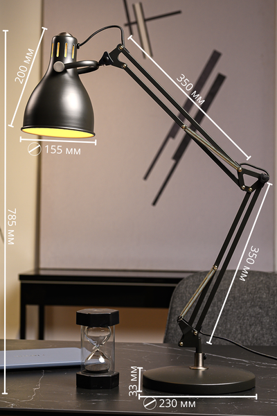 Изображение товара Настольная лампа ArtStyle HT-718B (черный/никель)