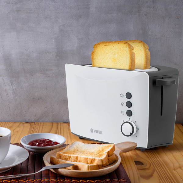 Изображение товара Тостер Vitek VT-7166 (черный/белый)