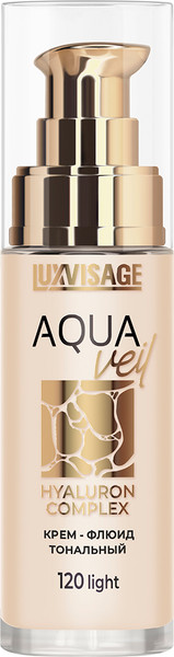 Изображение товара Тональный флюид LUXVISAGE Aqua Veil Hyaluron Complex тон 120 (30г)