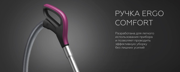 Изображение товара Пылесос BQ VC1610C (серый/фиолетовый)