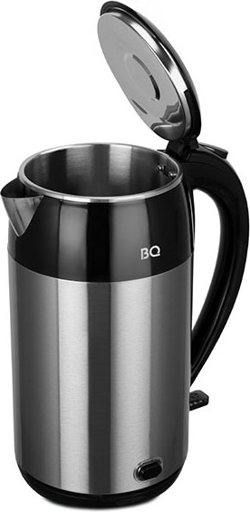 Изображение товара Электрочайник BQ KT2030SW (черный/сталь)