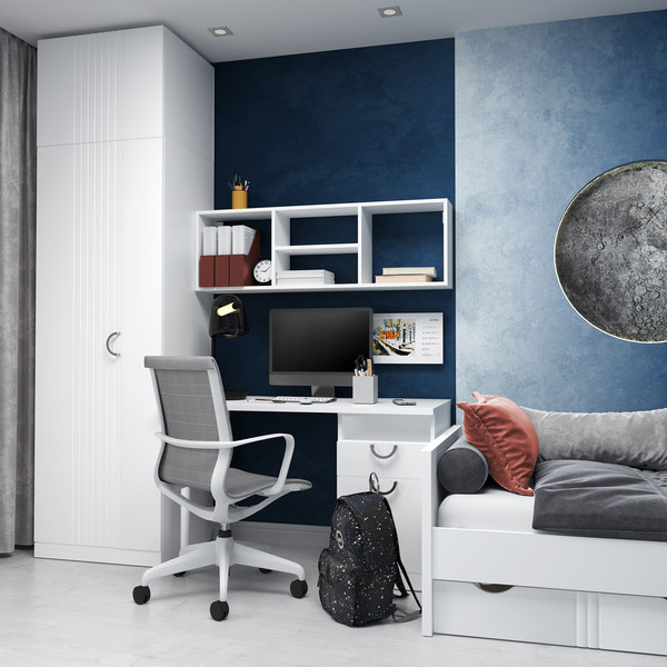 Изображение товара Антресоль Аквилон Санти №22.1 (белое сияние)