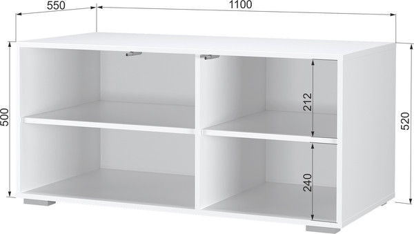Изображение товара Антресоль Аквилон Санти №25.1 (белое сияние)