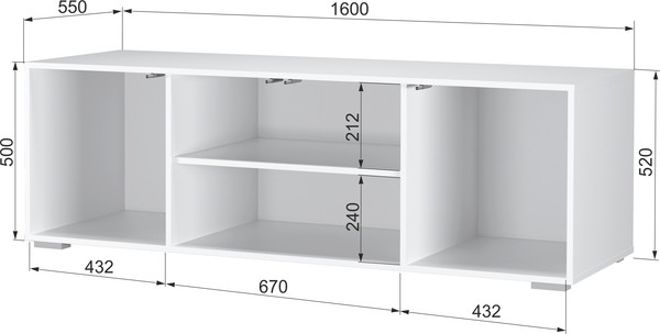 Изображение товара Антресоль Аквилон Санти №24.1 (белое сияние)