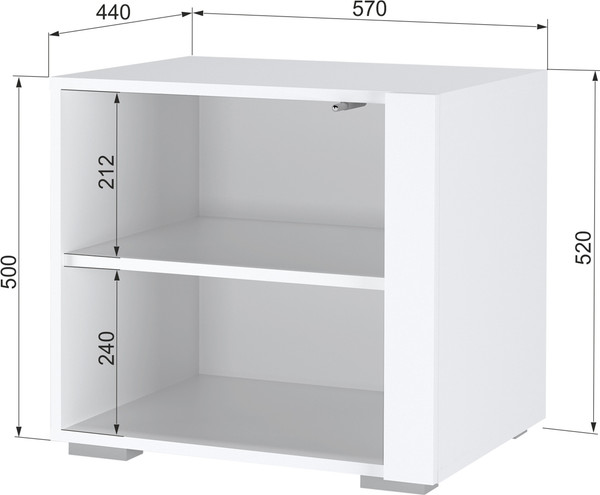 Изображение товара Антресоль Аквилон Санти №5.1.1 (белое сияние)