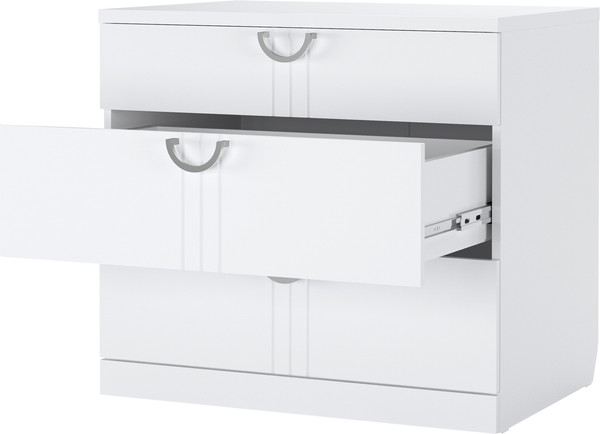 Изображение товара Комод Аквилон Санти №9 (белое сияние)