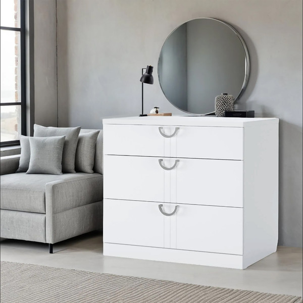 Изображение товара Комод Аквилон Санти №9 (белое сияние)