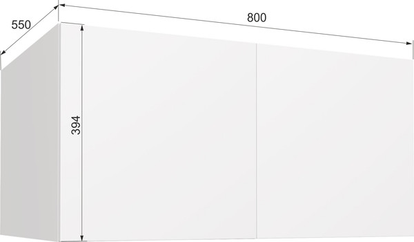 Изображение товара Антресоль Аквилон Чарли №22.1 (белое сияние)