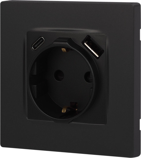 Изображение товара Розетка ЭРА 12-4108-05 / Б0067707 (антрацит)