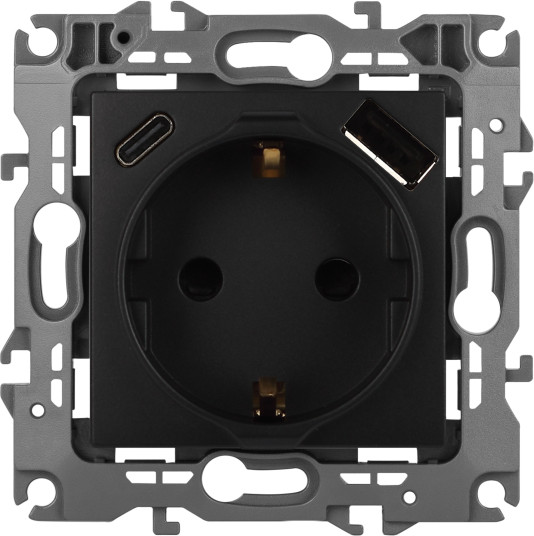 Изображение товара Розетка ЭРА 12-4108-05 / Б0067707 (антрацит)