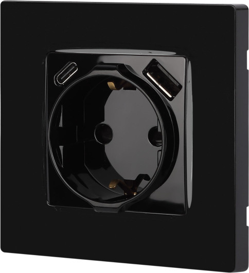 Изображение товара Розетка ЭРА 12-4108-06 / Б0067746 (черный)