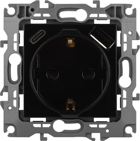 Изображение товара Розетка ЭРА 12-4108-06 / Б0067746 (черный)