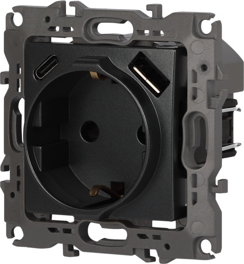 Изображение товара Розетка ЭРА 12-4108-12 / Б0067700 (графит)