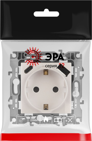 Изображение товара Розетка ЭРА 12-4108-15 / Б0067767 (перламутр)