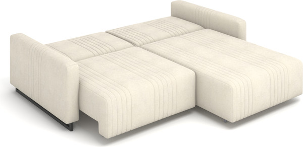 Изображение товара Диван угловой Rivalli Уолтер УП 1000 + 1000 (Elle Blonde/черный муар)