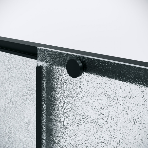 Изображение товара Душевая дверь Niagara Nova NG-84-L10CHB 100x195 (черный матовый/шиншилла стекло)