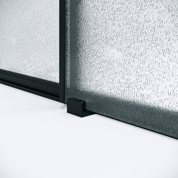 Изображение товара Душевая дверь Niagara Nova NG-84-L10CHB 100x195 (черный матовый/шиншилла стекло)