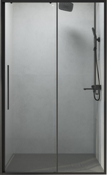 Изображение товара Душевая дверь Niagara Nova NG-34-11AGR 110x195 (графит/прозрачное стекло)