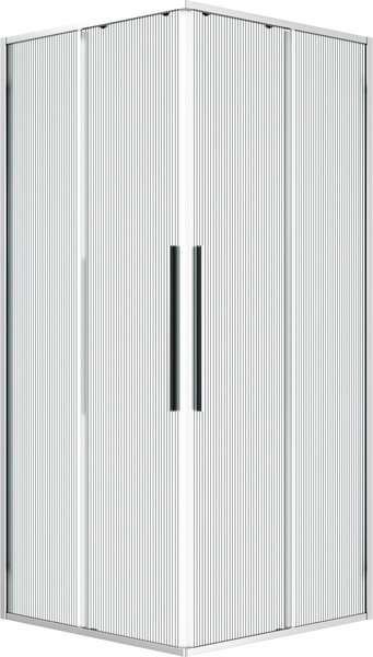 Изображение товара Душевой уголок Niagara Nova NG-4622-34 80x80x195 (хром/рифленое стекло)
