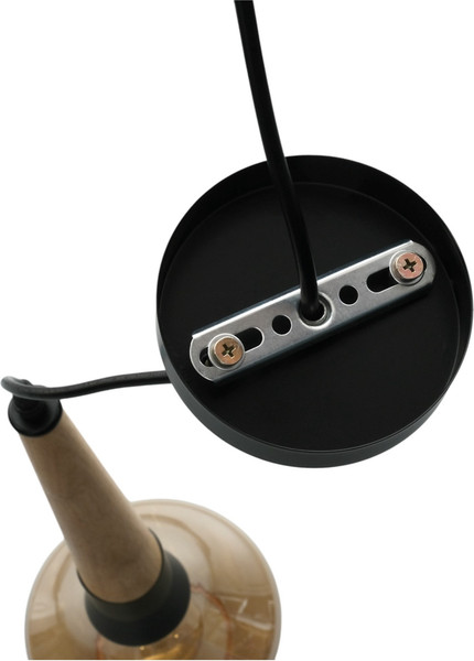 Изображение товара Потолочный светильник BayerLux Джон 10531007 (черный/коричневый)