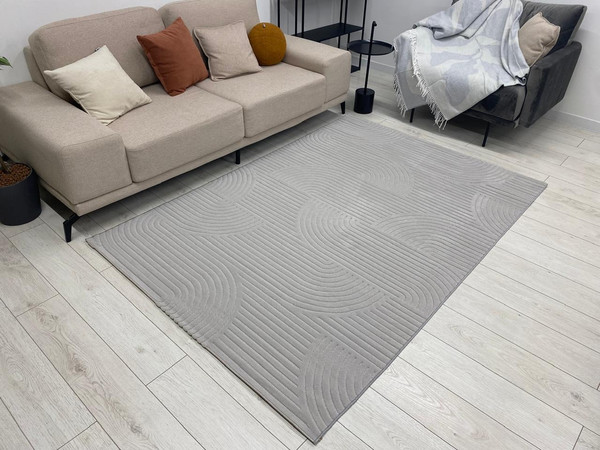 Изображение товара Ковер Radjab Carpet Сканди Сизаль Прямоугольник 10949A / 13045RK (3x4, Grey/Grey)
