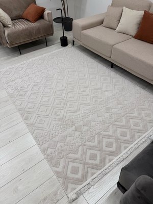 Изображение товара Коврик Radjab Carpet Поло Прямоугольник EN 268 / 12454RK (0.8x1.5, Beige)