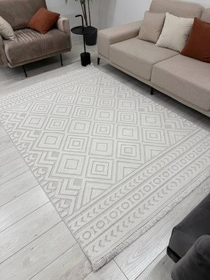 Изображение товара Коврик Radjab Carpet Поло Прямоугольник PL 234 / 12448RK (0.8x1.5, Cream)