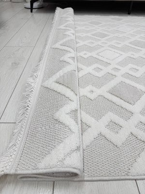 Изображение товара Коврик Radjab Carpet Поло Прямоугольник EN 256 / 12456RK (0.8x1.5, Cream Beige)