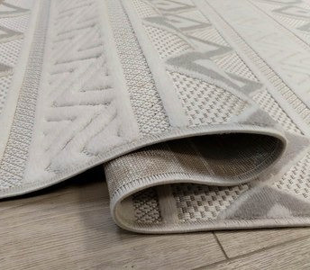 Изображение товара Коврик Radjab Carpet Сканди Сизаль Овал 10926C / 12253RK (0.8x1.5, Grii/Krem)