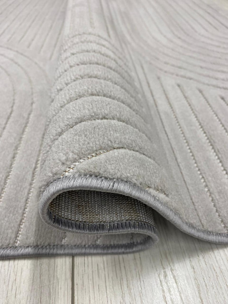 Изображение товара Коврик Radjab Carpet Сканди Сизаль Прямоугольник 10949A / 13041RK (0.8x1.5, Grey/Grey)