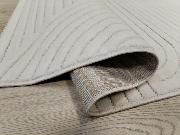 Изображение товара Ковер Radjab Carpet Сканди Сизаль Прямоугольник 10949A / 12213RK (0.8x1.5, Krem/Krem)