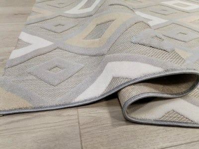 Изображение товара Коврик Radjab Carpet Сканди Сизаль Прямоугольник 10948A / 12208RK (0.8x1.5, Grii/Grii)