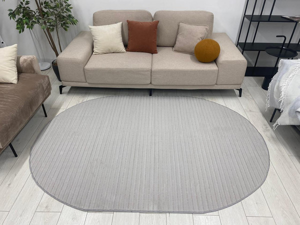 Изображение товара Коврик Radjab Carpet Сканди Сизаль Овал 10935A / 12198RK (0.8x1.5, Grii/Grii)